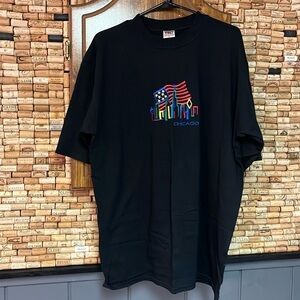 Vintage cotton Chicago embroidered crew neck tee